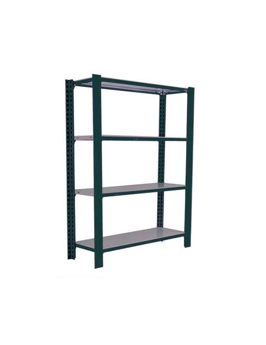 Estanteria 1500x900x300 OFFICLICK 4/300 METAL I.M. ANTRACITA/GALVA marca SIMONRACK