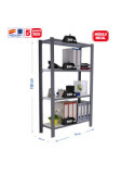 Estanteria 1500x900x400 OFFICLICK 4/400 METAL I.M. GRIS/BLANCO marca SIMONRACK
