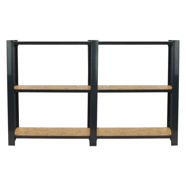 Estanteria 1000x1600x300 OFFICLICK 3/300 WOOD 1600 ANTRACITA/OSB marca SIMONRACK