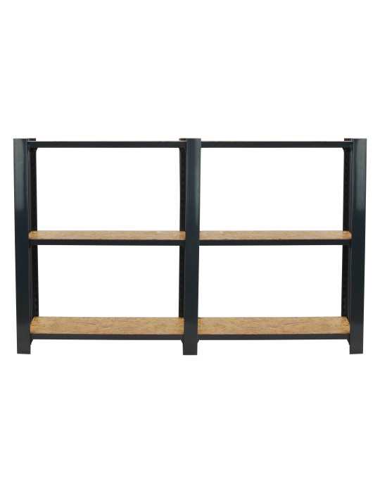 Estanteria 1000x1600x300 OFFICLICK 3/300 WOOD 1600 ANTRACITA/OSB marca SIMONRACK