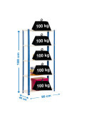 Estanteria 1800x800x400 SIMONHOME CLASSIC MINI 5/400 AZUL/BLANCO marca SIMONRACK