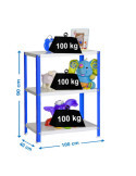 Estanteria 900x1000x400 SIMONHOME CLASSIC PLUS 3/400 AZUL/BLANCO marca SIMONRACK