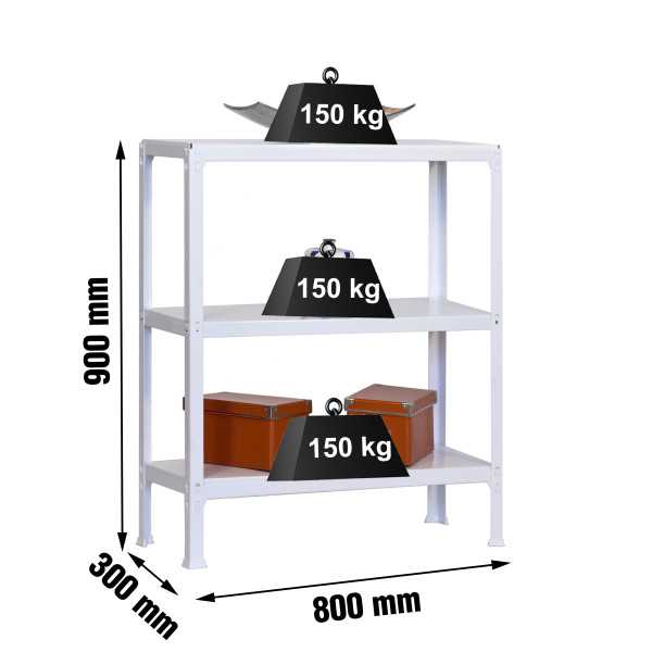 Estanteria 900x800x300 SIMONHOME CLICK MINI 3/300 BLANCO marca SIMONRACK