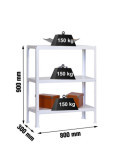 Estanteria 900x800x300 SIMONHOME CLICK MINI 3/300 BLANCO marca SIMONRACK