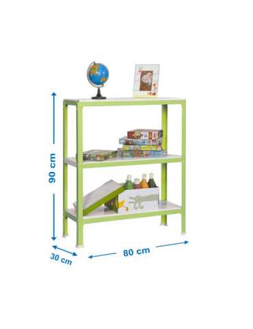 Estanteria 900x800x300 SIMONHOME CLICK MINI 3/300 VERDE/BLANCO marca SIMONRACK