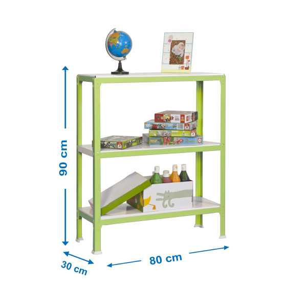 Estanteria 900x800x300 SIMONHOME CLICK MINI 3/300 VERDE/BLANCO marca SIMONRACK