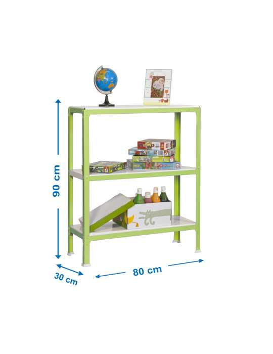 Estanteria 900x800x300 SIMONHOME CLICK MINI 3/300 VERDE/BLANCO marca SIMONRACK