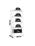 Estanteria 1800x800x300 SIMONHOME CLICK MINI 5/300 BLANCO marca SIMONRACK