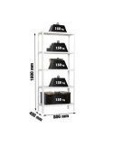 Estanteria 1800x800x400 SIMONHOME CLICK MINI 5/400 BLANCO/BLANCO marca SIMONRACK