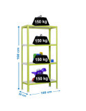 Estanteria 1600x1000x300 SIMONHOME CLICK PLUS 4/300 VERDE/BLANCO marca SIMONRACK
