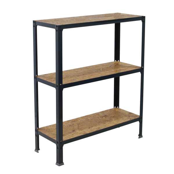 Estanteria 900x800x300 SIMONHOME CLICK WOOD MINI 3/300 ANTRACITA/OSB marca SIMONRACK