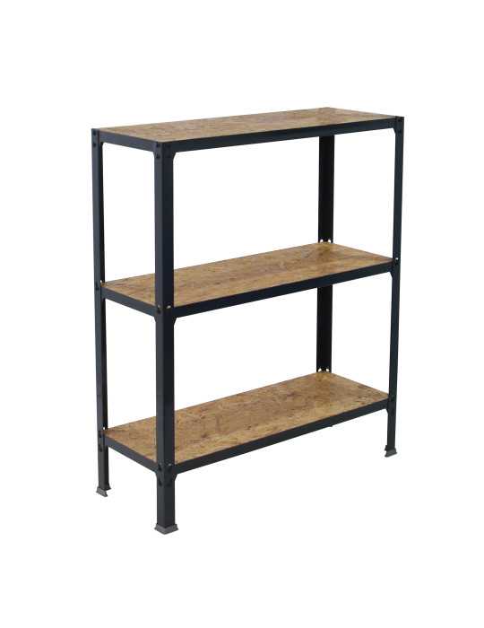 Estanteria 900x800x300 SIMONHOME CLICK WOOD MINI 3/300 ANTRACITA/OSB marca SIMONRACK