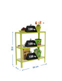 Estanteria 900x800x300 SIMONHOME CLICK WOOD MINI 3/300 VERDE/BLANCO marca SIMONRACK