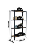 Estanteria 1600x800x300 SIMONHOME CLICK WOOD MINI 4/300 ANTRACITA/OSB marca SIMONRACK