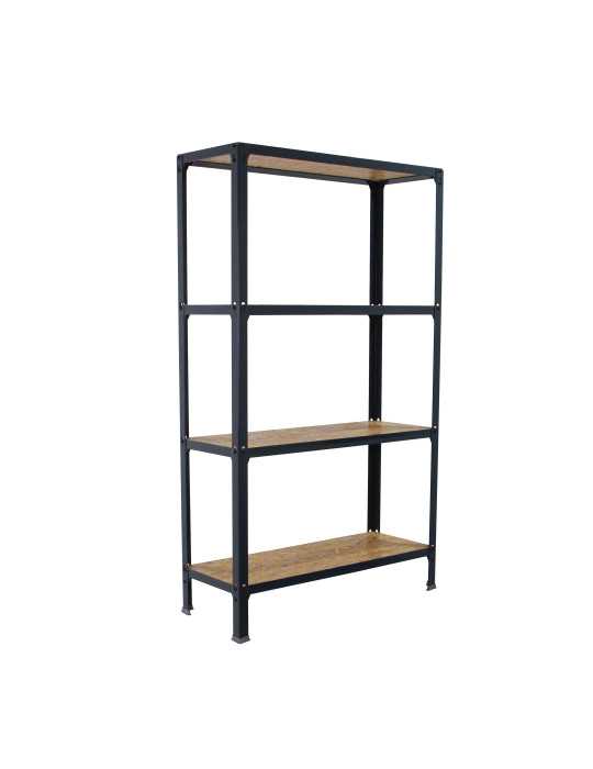 Estanteria 1600x800x300 SIMONHOME CLICK WOOD MINI 4/300 ANTRACITA/OSB marca SIMONRACK