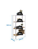 Estanteria 1600x800x300 SIMONHOME CLICK WOOD MINI 4/300 BLANCO/OSB marca SIMONRACK