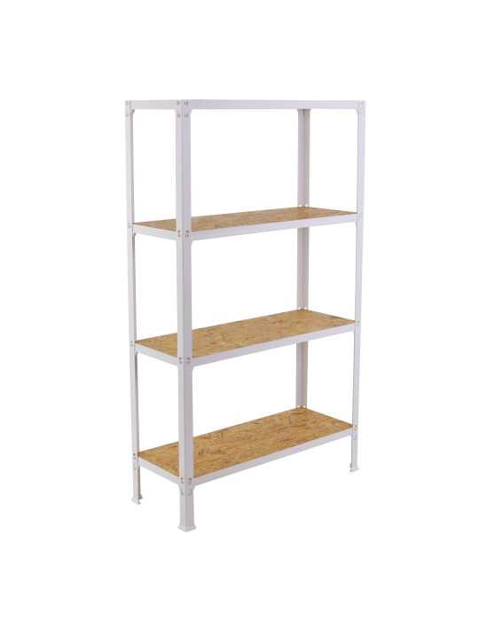 Estanteria 1600x800x300 SIMONHOME CLICK WOOD MINI 4/300 BLANCO/OSB marca SIMONRACK
