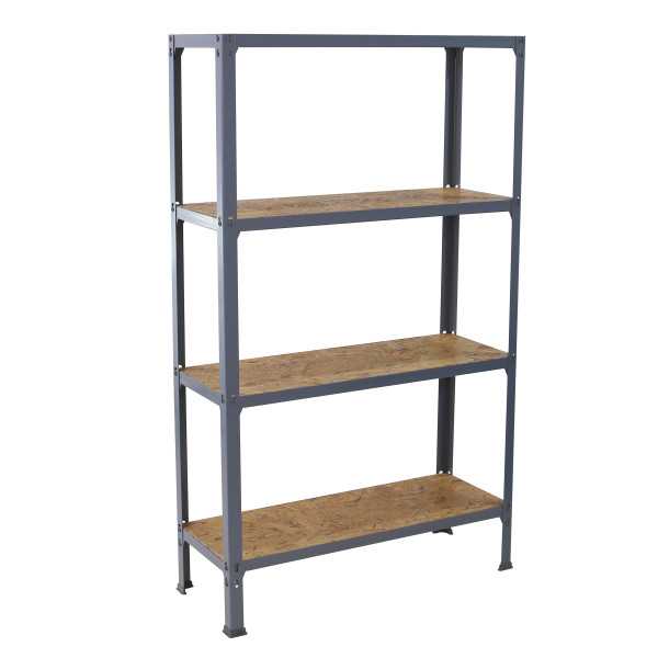 Estanteria 1600x800x300 SIMONHOME CLICK WOOD MINI 4/300 GRIS/OSB marca SIMONRACK