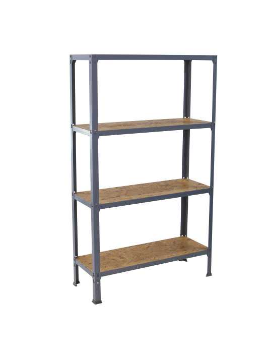Estanteria 1600x800x300 SIMONHOME CLICK WOOD MINI 4/300 GRIS/OSB marca SIMONRACK