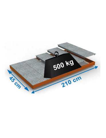 Estanteria 70x2100x450 SIMONFORTE EA 2104 METAL NARANJA marca SIMONRACK