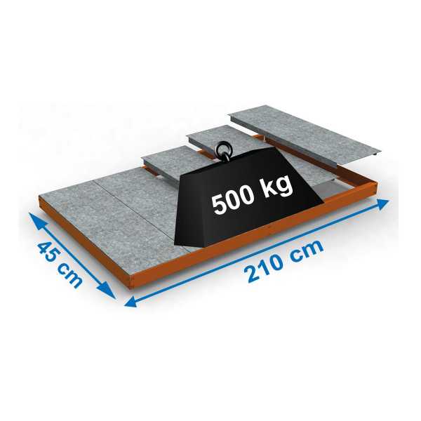 Estanteria 70x2100x450 SIMONFORTE EA 2104 METAL NARANJA marca SIMONRACK