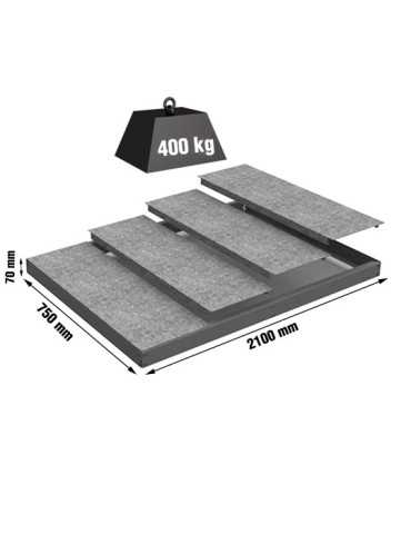 Estanteria 70x2100x750 SIMONFORTE EA 2107 METAL GRIS/GALVA marca SIMONRACK