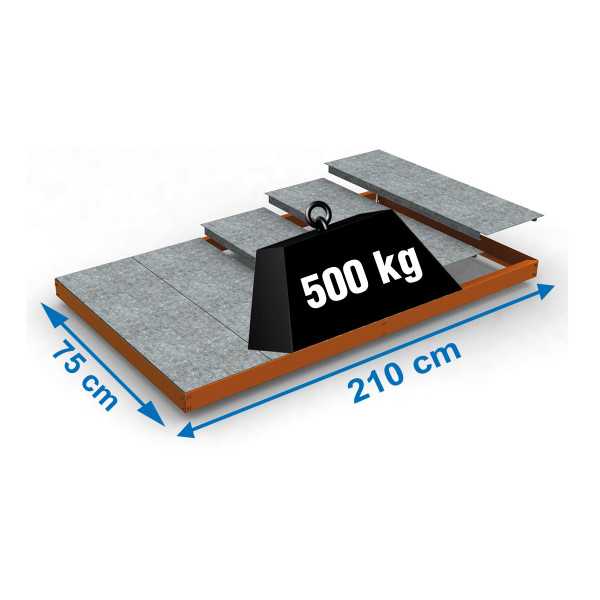 Estanteria 70x2100x750 SIMONFORTE EA 2107 METAL NARANJA marca SIMONRACK