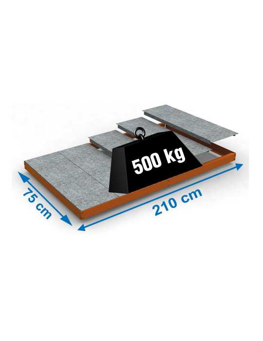 Estanteria 70x2100x750 SIMONFORTE EA 2107 METAL NARANJA marca SIMONRACK
