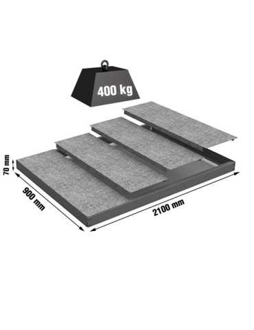 Estanteria 70x2100x900 SIMONFORTE EA 2109 METAL GRIS/GALVA marca SIMONRACK