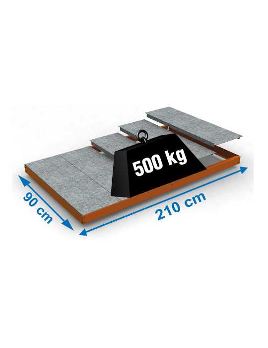 Estanteria 70x2100x900 SIMONFORTE EA 2109 METAL NARANJA marca SIMONRACK