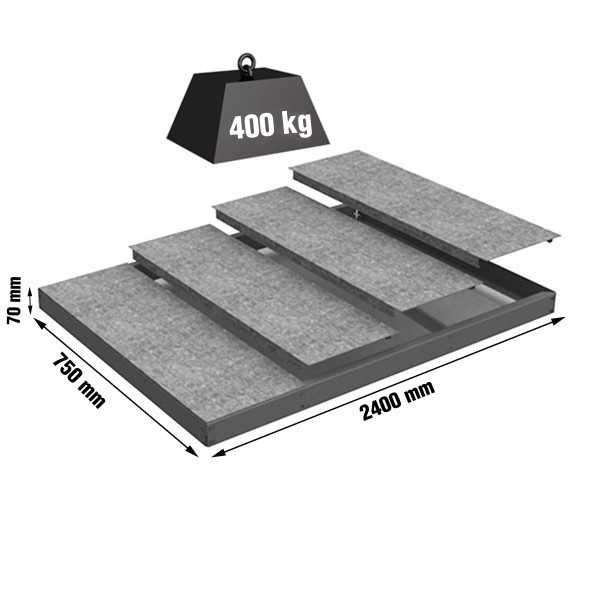 Estanteria 70x2400x750 SIMONFORTE EA 2407 METAL GRIS/GALVA marca SIMONRACK