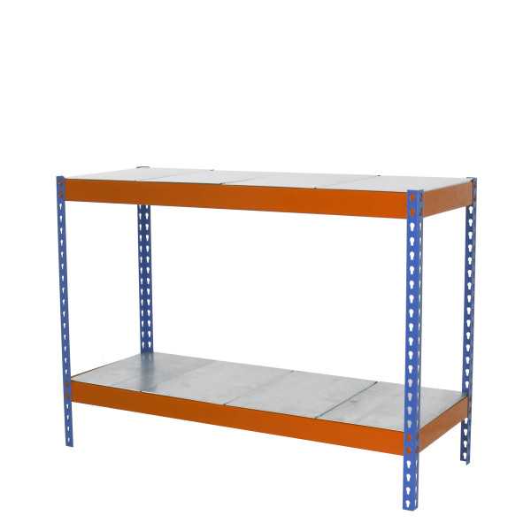 Estanteria 900x1200x450 SIMONFORTE 1204/2 METAL 900 AZUL/NARANJA/GALVA marca SIMONRACK