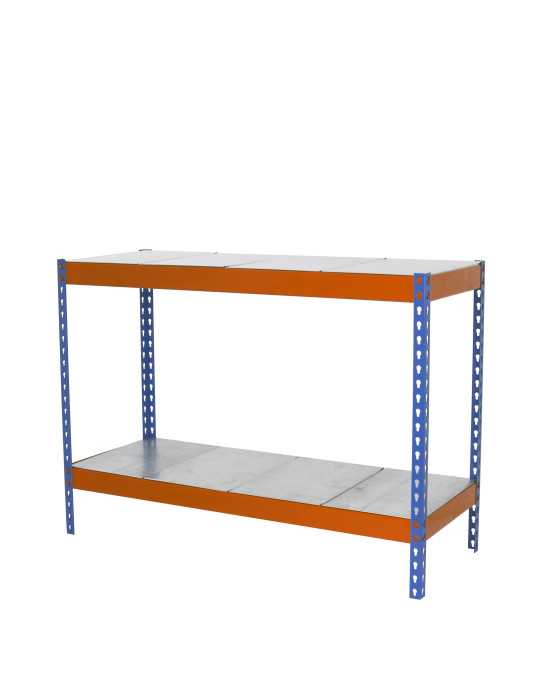 Estanteria 900x1200x450 SIMONFORTE 1204/2 METAL 900 AZUL/NARANJA/GALVA marca SIMONRACK
