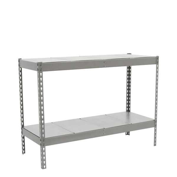 Estanteria 900x1200x450 SIMONFORTE 1204/2 METAL 900 GALVA/GALVA marca SIMONRACK