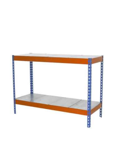 Estanteria 900x1200x600 SIMONFORTE 1206/2 METAL 900 AZUL/NARANJA/GALVA marca SIMONRACK 2