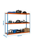 Estanteria 1500x1500x600 SIMONFORTE 1506/3 METAL 1500 AZUL/NARANJA/GAL marca SIMONRACK