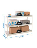 Estanteria 2000x1500x600 SIMONFORTE 1506/3 METAL BLANCO/GALVA marca SIMONRACK
