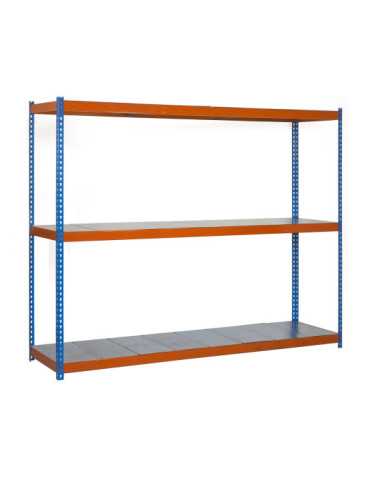 Estanteria 2000x1800x450 SIMONFORTE 1804/3 METAL AZUL/NARANJA/GALVA marca SIMONRACK 2