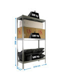Estanteria 2000x2100x900 SIMONFORTE 2109/3 METAL GALVA/GALVA marca SIMONRACK