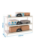 Estanteria 2000x2400x900 SIMONFORTE 2409/3 METAL BLANCO/GALVA marca SIMONRACK
