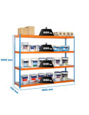 Estanteria 2000x1800x750 SIMONFORTE 1807/4 METAL AZUL/NARANJA/GALVA marca SIMONRACK