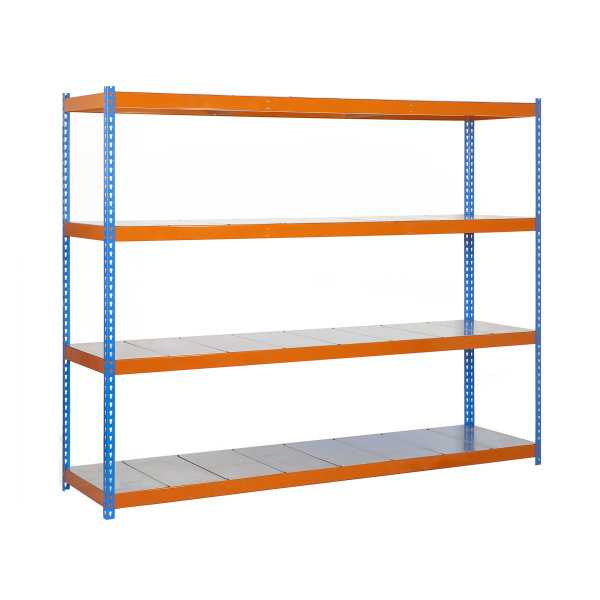 Estanteria 2000x1800x750 SIMONFORTE 1807/4 METAL AZUL/NARANJA/GALVA marca SIMONRACK