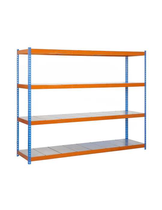 Estanteria 2000x1800x750 SIMONFORTE 1807/4 METAL AZUL/NARANJA/GALVA marca SIMONRACK