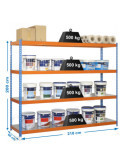 Estanteria 2000x2100x600 SIMONFORTE 2106/4 METAL AZUL/NARANJA/GALVA marca SIMONRACK