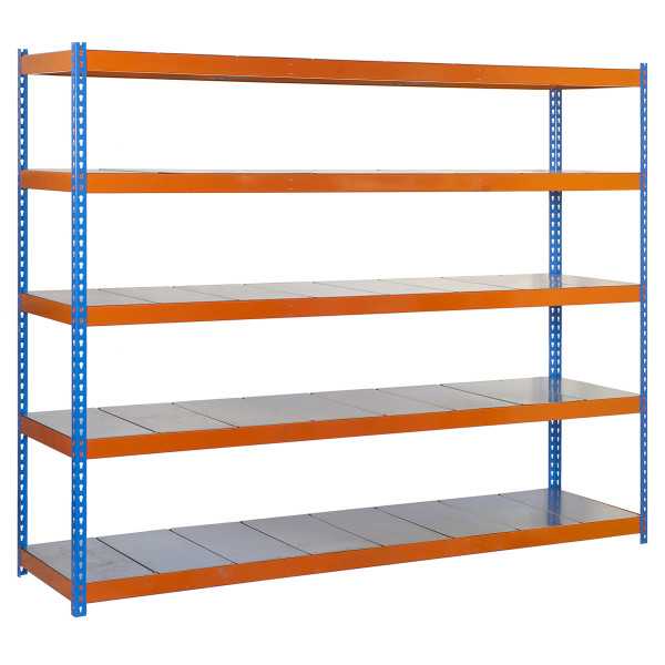 Estanteria 2000x1500x600 SIMONFORTE 1506/5 METAL AZUL/NARANJA/GALVA marca SIMONRACK