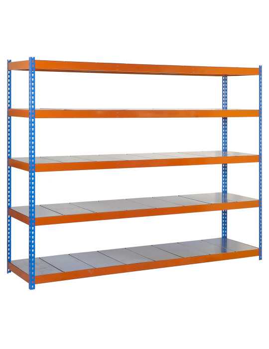 Estanteria 2000x1500x750 SIMONFORTE 1507/5 METAL AZUL/NARANJA/GALVA marca SIMONRACK