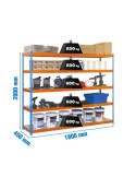 Estanteria 2000x1800x450 SIMONFORTE 1804/5 METAL AZUL/NARANJA/GALVA marca SIMONRACK