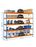 Estanteria 2000x2100x450 SIMONFORTE 2104/5 METAL AZUL/NARANJA/GALV marca SIMONRACK