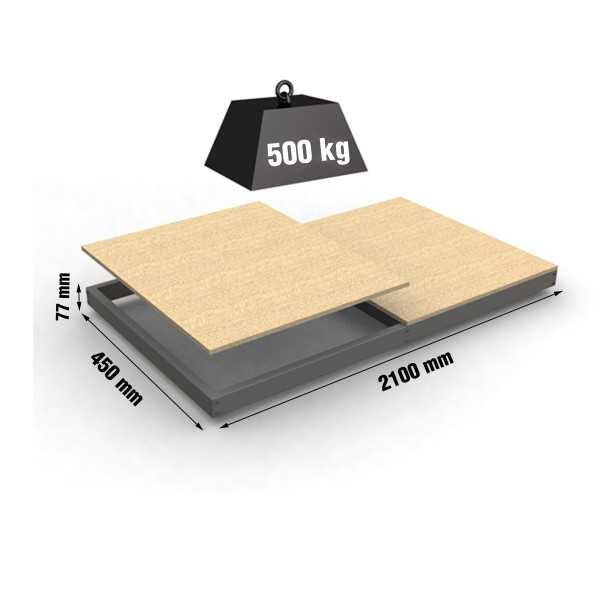Estanteria 77x2100x450 SIMONFORTE EA 2104 CHIPBOARD GRIS marca SIMONRACK