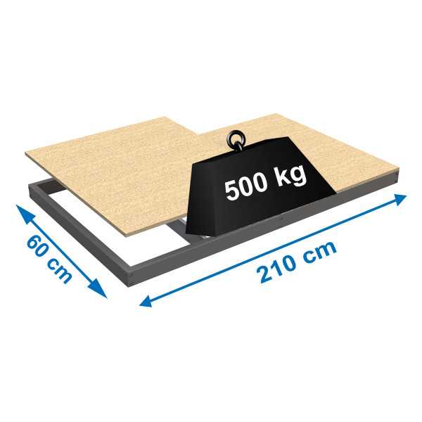 Estanteria 77x2100x600 SIMONFORTE EA 2106 CHIPBOARD GALVA marca SIMONRACK